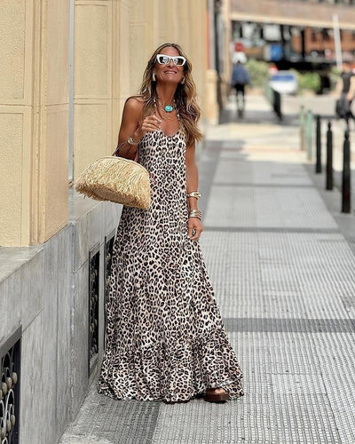 Brandt & Belle | Kleid mit lockerem Schnitt und offenem Rücken