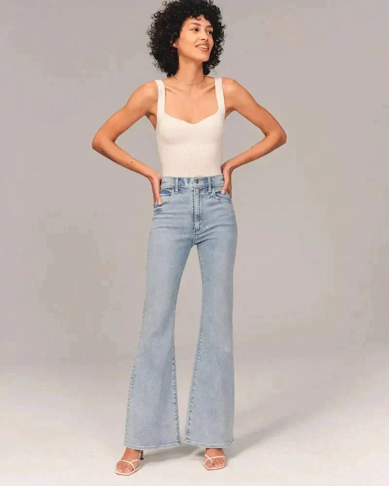 Figurformende Bootcut Jeans mit schmeichelnder Passform für Frauen