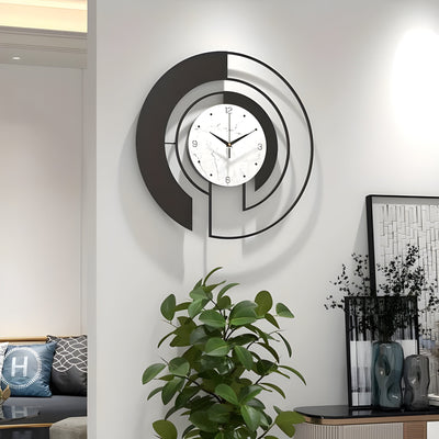 TimelessArc Clock – Minimalistische Geräuschlose geometrische Wanduhr