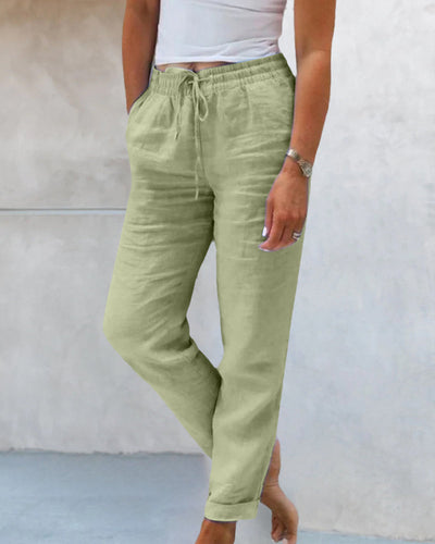 Damen Freizeithose – Kordelzug – Cropped