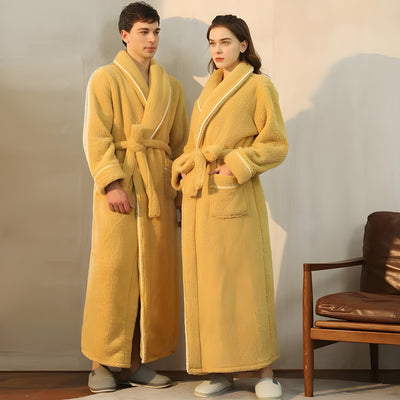 Parissa Robe - Bequemer Fleece Winterbademantel