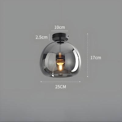 LustroCeil Light - Minimalistische Glas-Deckenleuchte