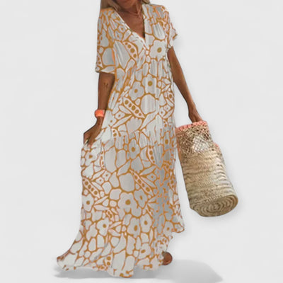 Christine | Sommerkleid Premium Blumenmuster