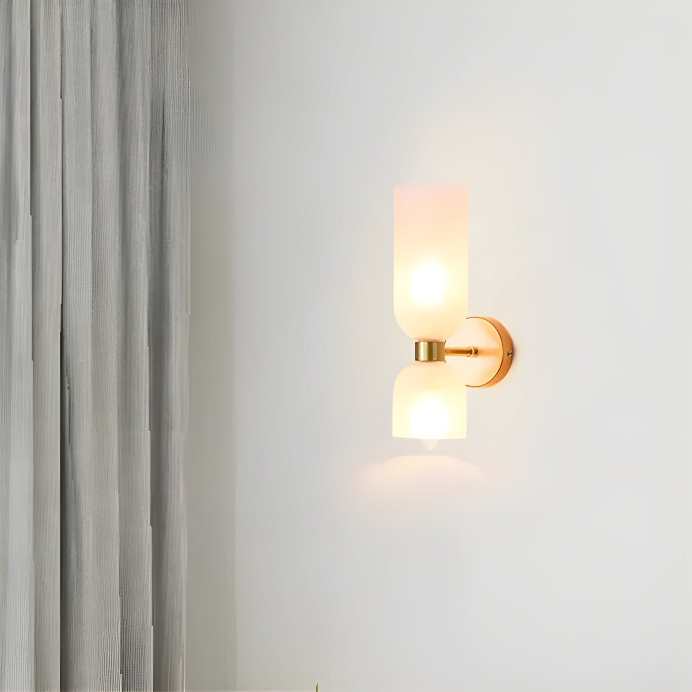 GlaciaGlow Light – Nordische Doppelkopf-LED-Wandleuchte