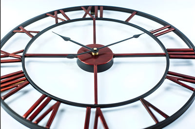 MetalFrame Clock – Moderne 3D Große Wanduhr