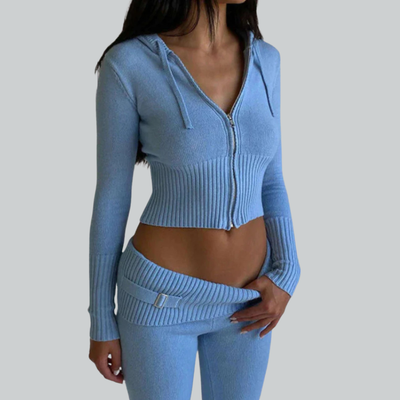 Gwendoline - 2-teiliges Rippstrick-Set