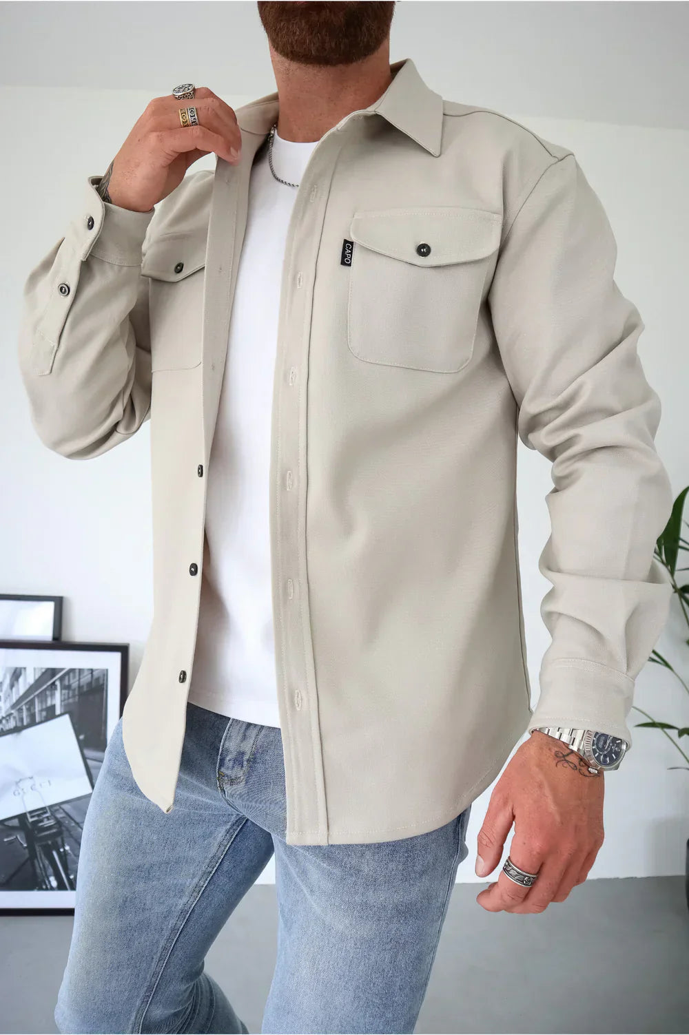 CAPO – Herren Overshirt mit urbanem Flair