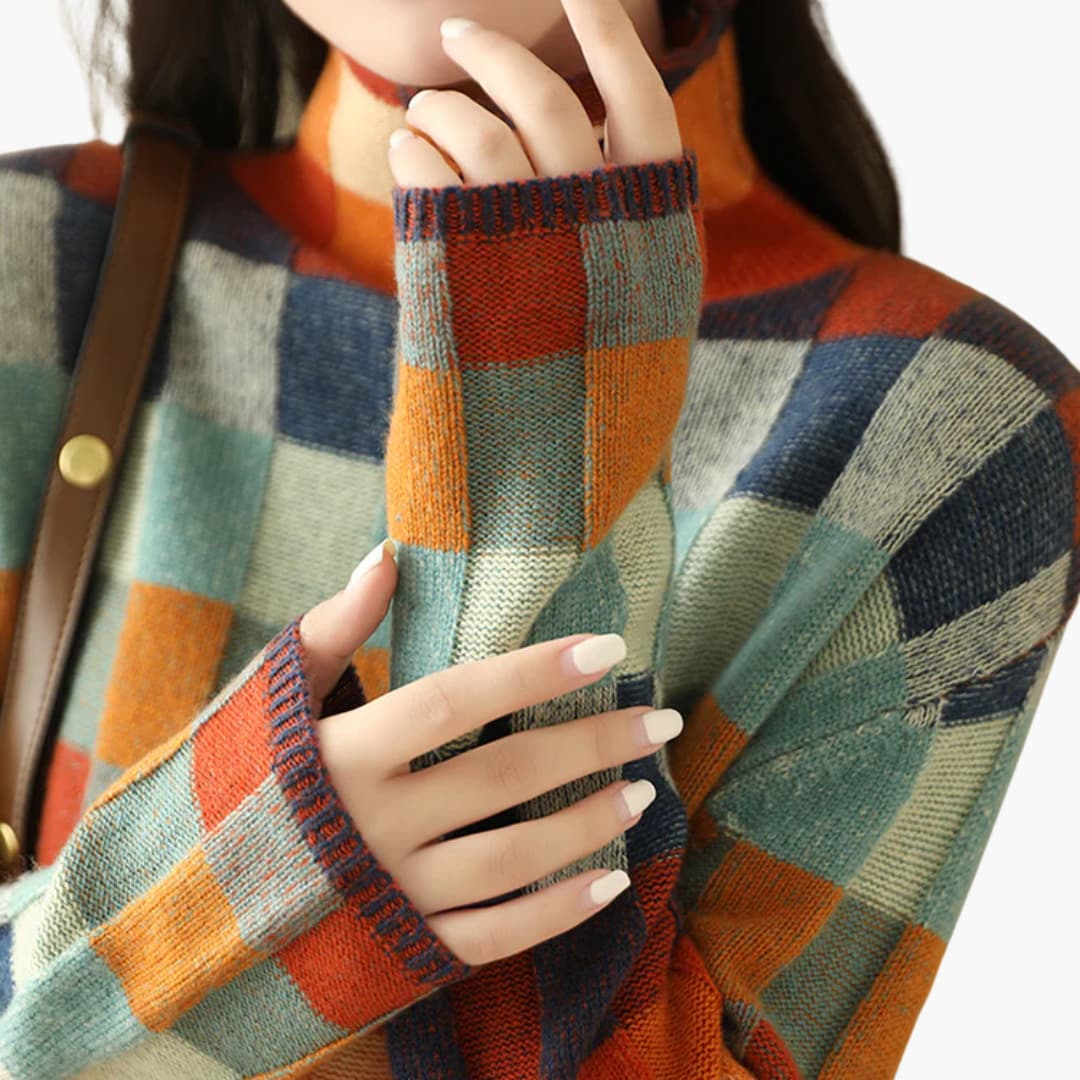 Strick Rollkragenpullover für Damen