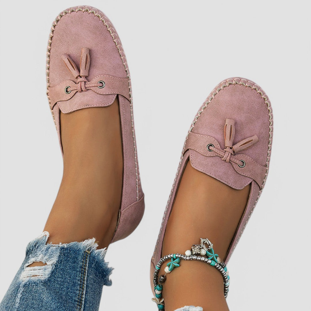 Charlotte | Bequeme Mokassins mit Schleife