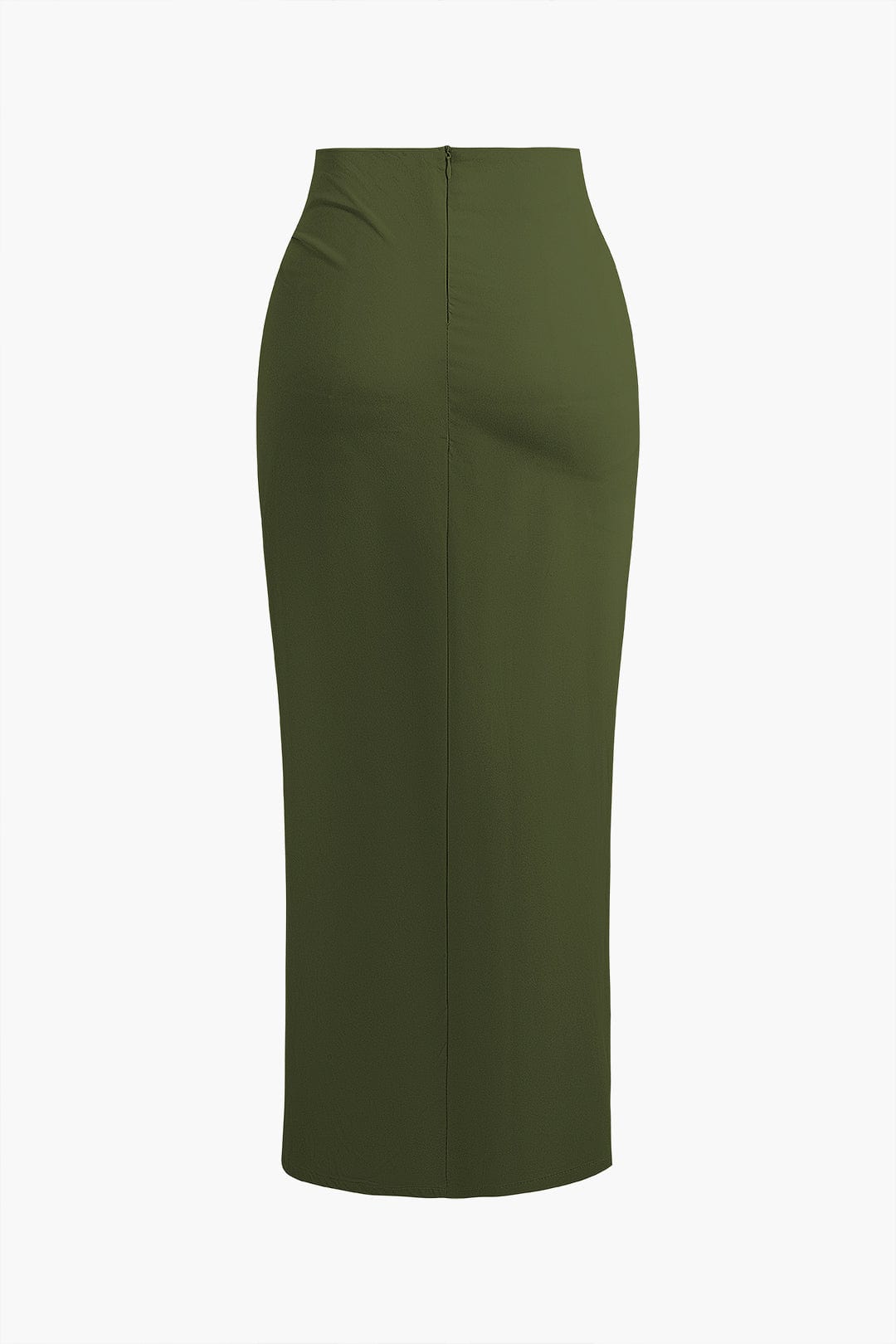 Fridoline | Eleganter Midirock mit Wickeloptik, Drapierung und hohem Schlitz