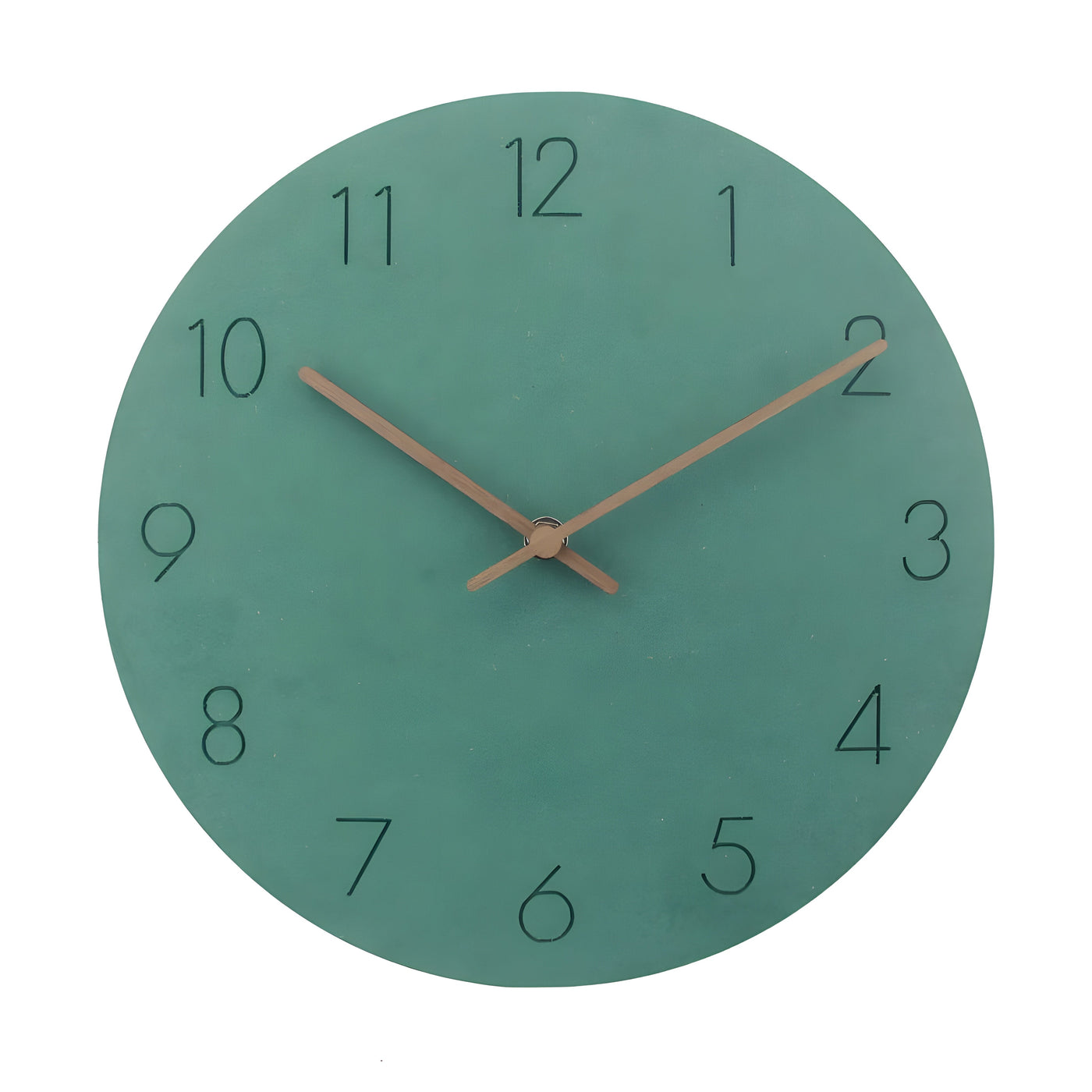 QuietRound Clock - Minimalistische Holz Rund Wanduhr