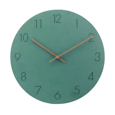 QuietRound Clock - Minimalistische Holz Rund Wanduhr