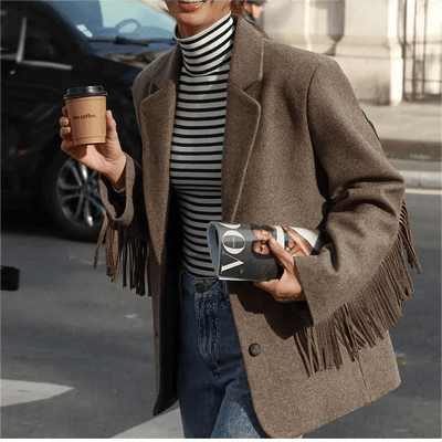 Maßgeschneiderter Blazer mit Reverskragen und schlanker Passform für Damen