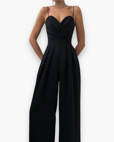 Damen Eleganter Jumpsuit | Festlich Weit Beinig