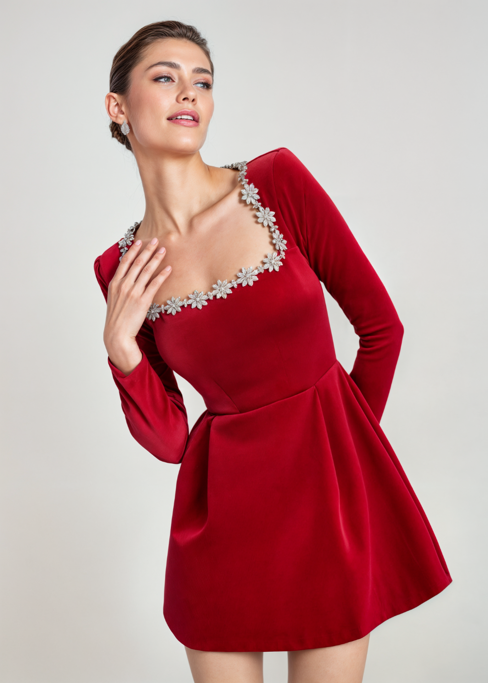 Brandt & Belle | Elegantes Samt-Minikleid