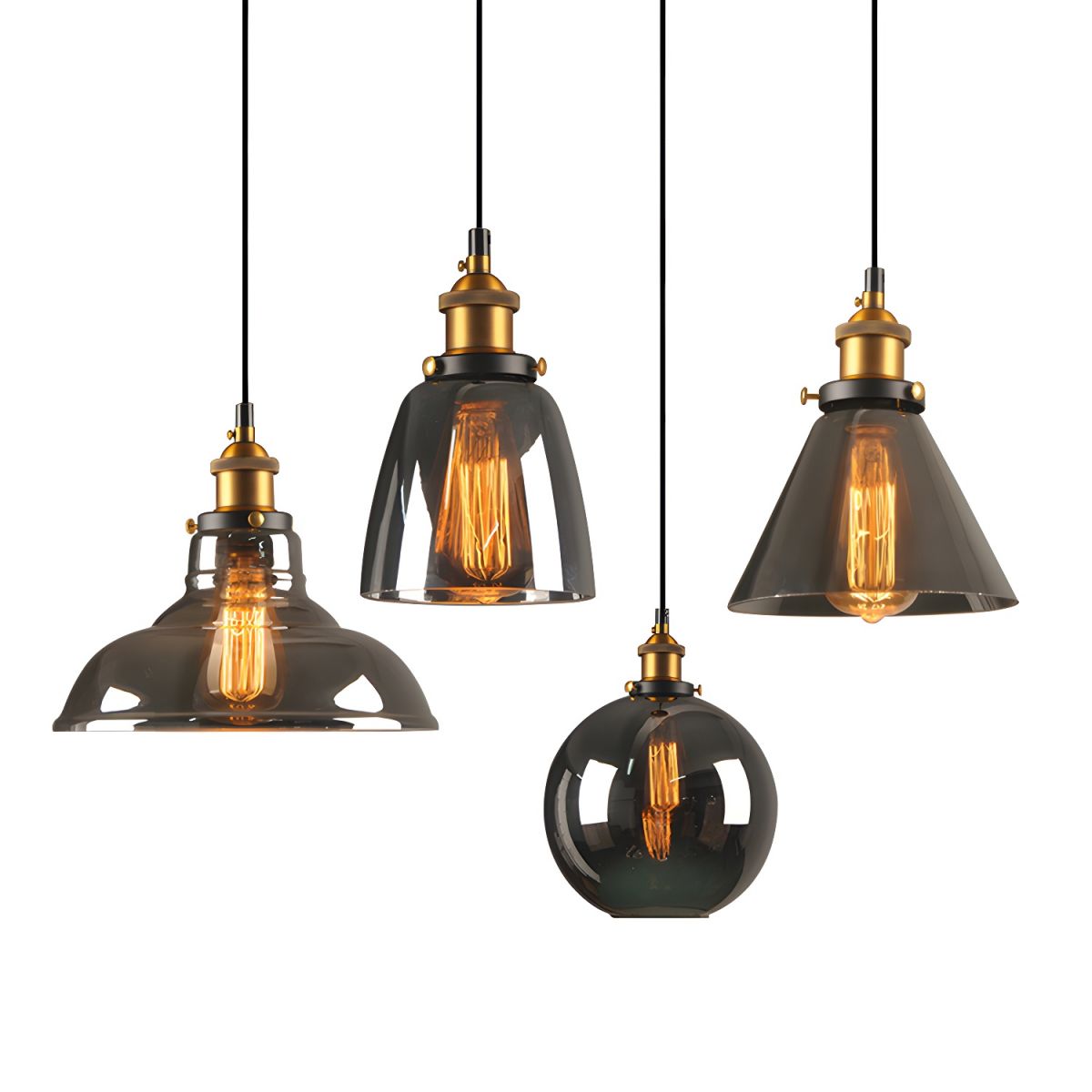 UrbanVibe Light - Amerikanische Vintage-Glas-Hängeleuchte