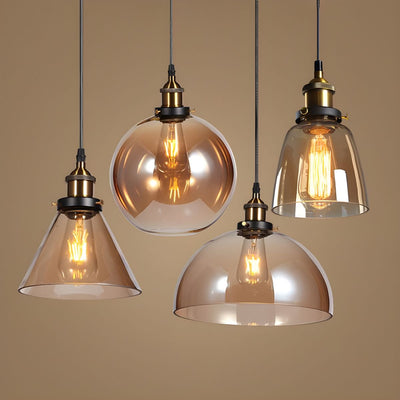UrbanVibe Light - Amerikanische Vintage-Glas-Hängeleuchte
