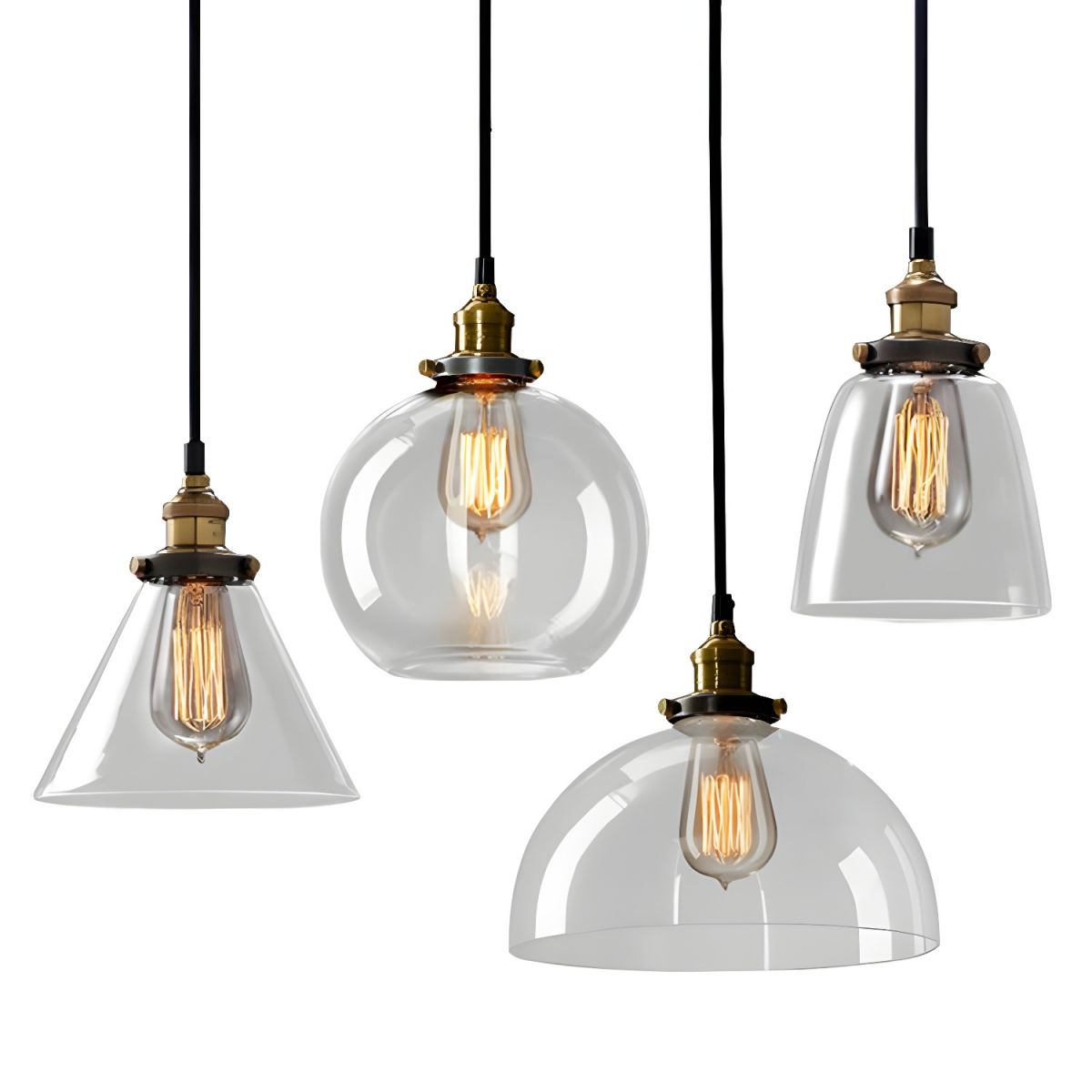 UrbanVibe Light - Amerikanische Vintage-Glas-Hängeleuchte