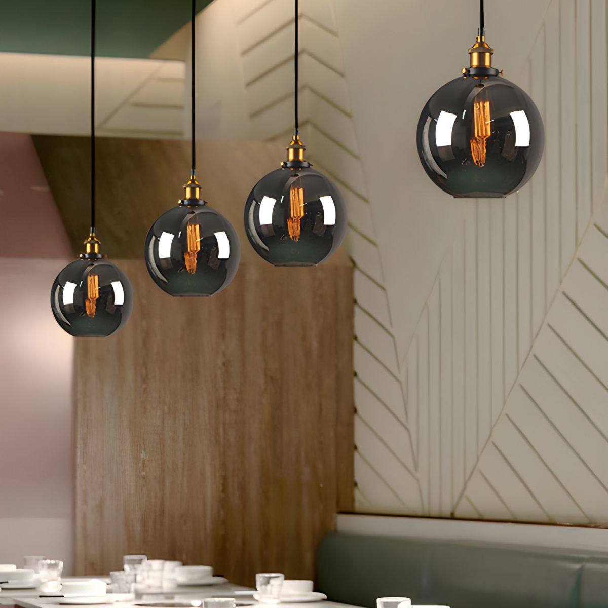 UrbanVibe Light - Amerikanische Vintage-Glas-Hängeleuchte