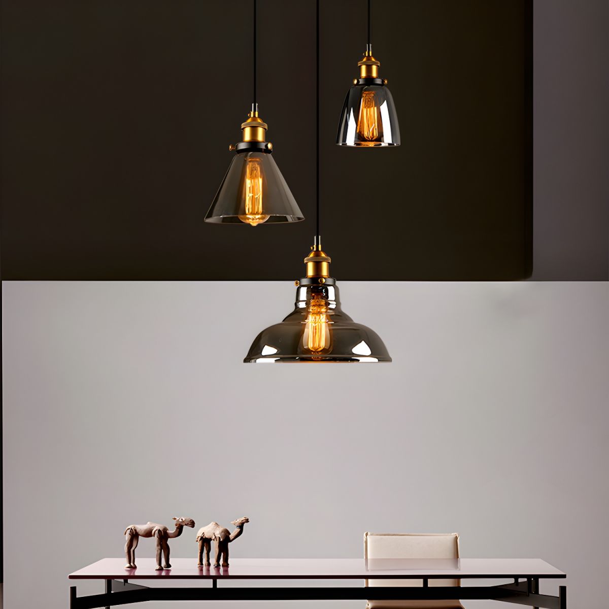 UrbanVibe Light - Amerikanische Vintage-Glas-Hängeleuchte