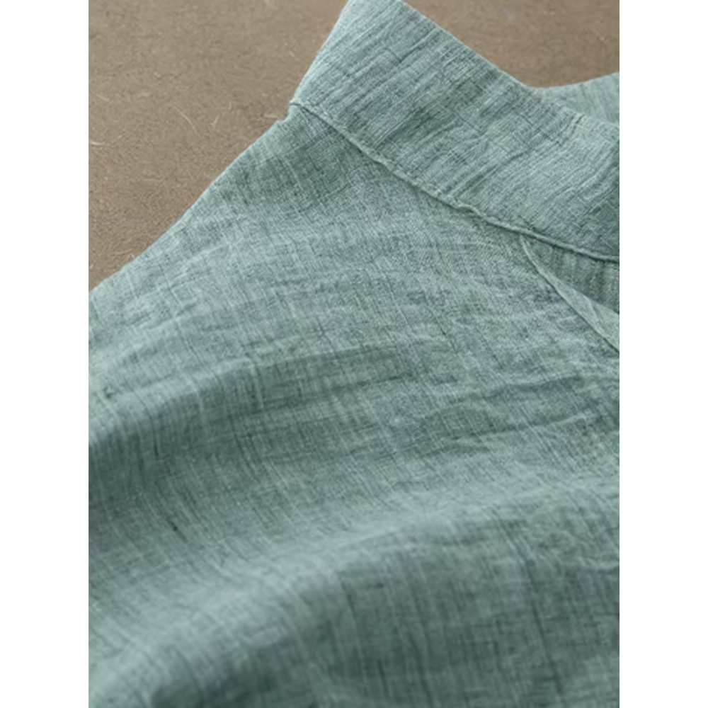 Chantrea – Lockeres V-Ausschnitt-Hemd