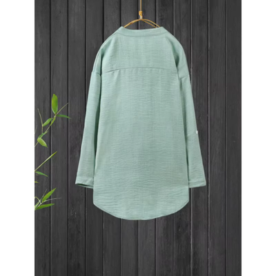 Chantrea – Lockeres V-Ausschnitt-Hemd