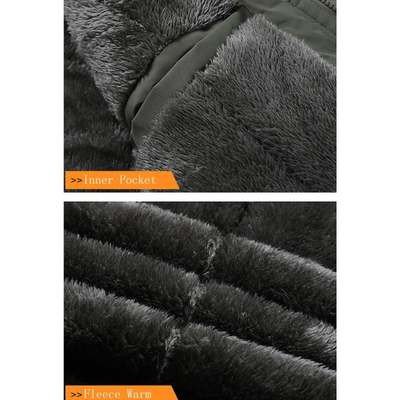 Warme Winterjacke mit Kapuze für Männer