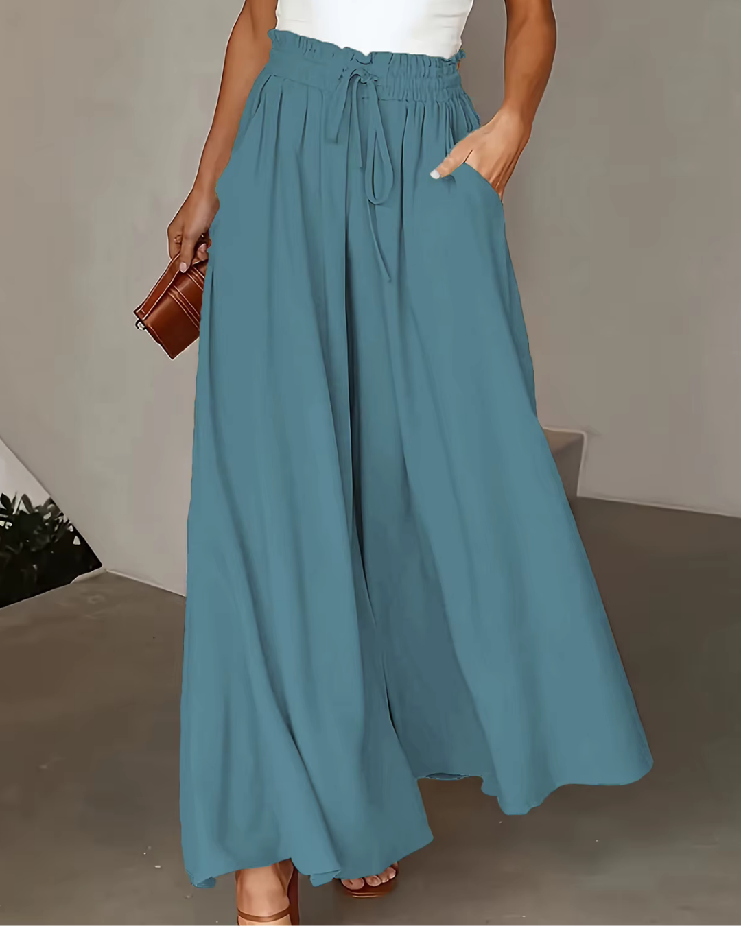 Buffy – Luftige Palazzohose mit elastischem Komfortbund