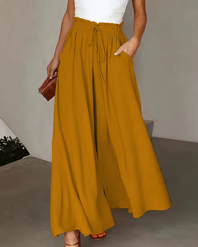 Buffy – Luftige Palazzohose mit elastischem Komfortbund