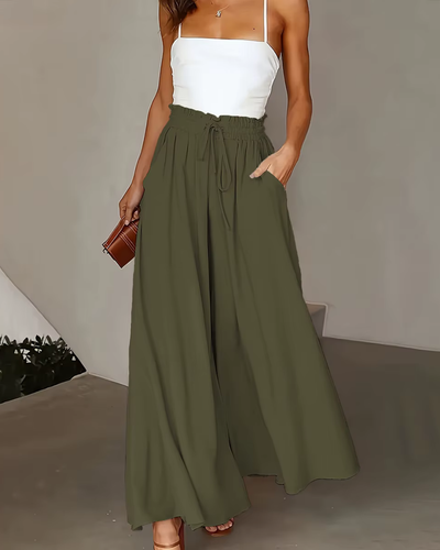 Buffy – Luftige Palazzohose mit elastischem Komfortbund