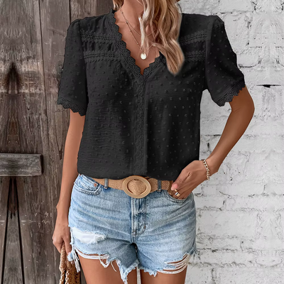 ORTENCE - Bluse mit romantischen Details