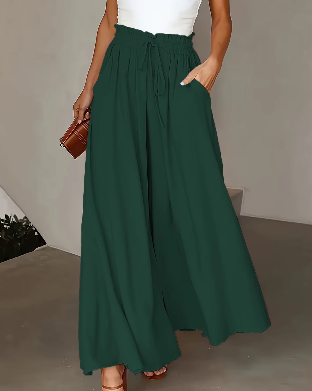 Buffy – Luftige Palazzohose mit elastischem Komfortbund