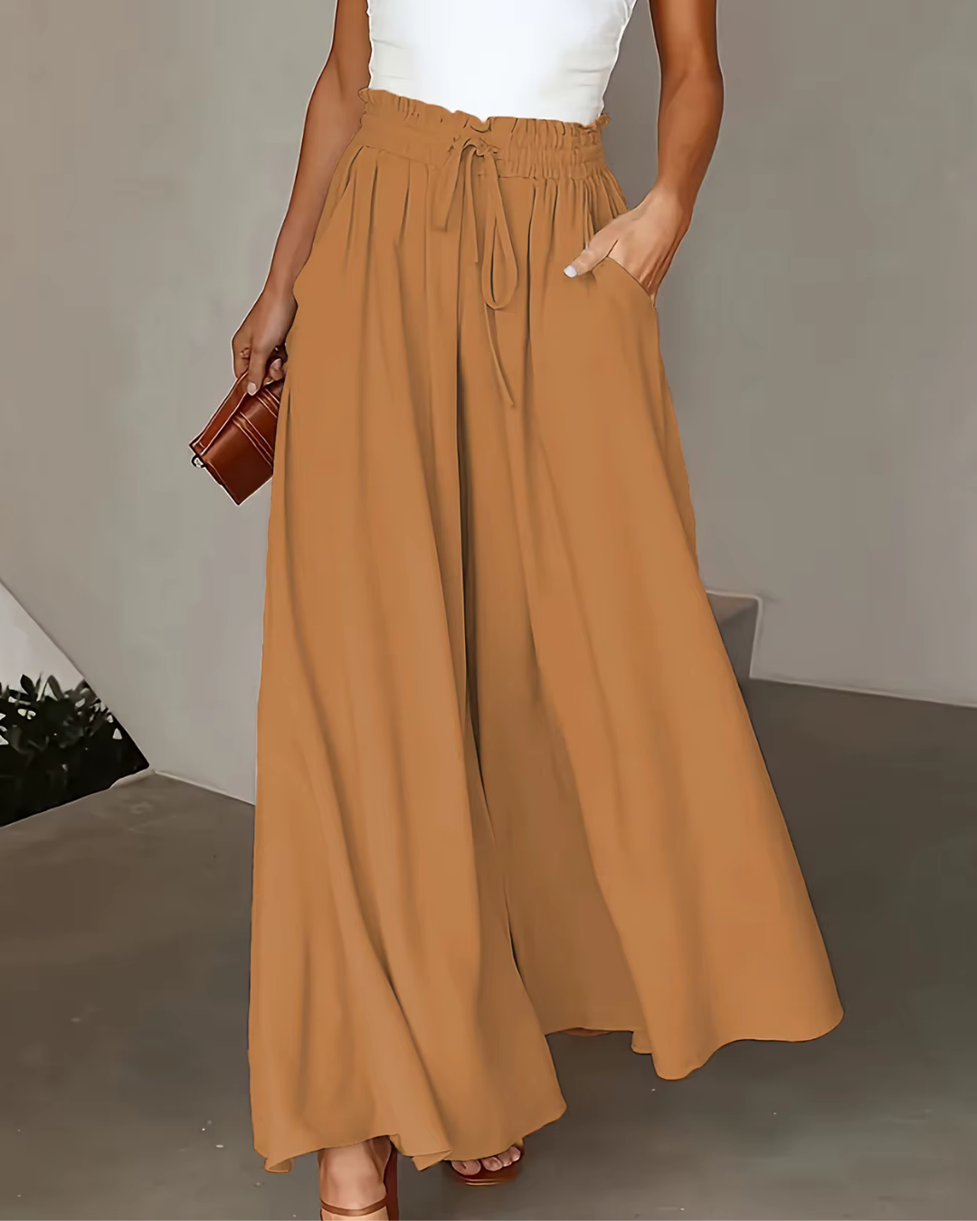 Buffy – Luftige Palazzohose mit elastischem Komfortbund