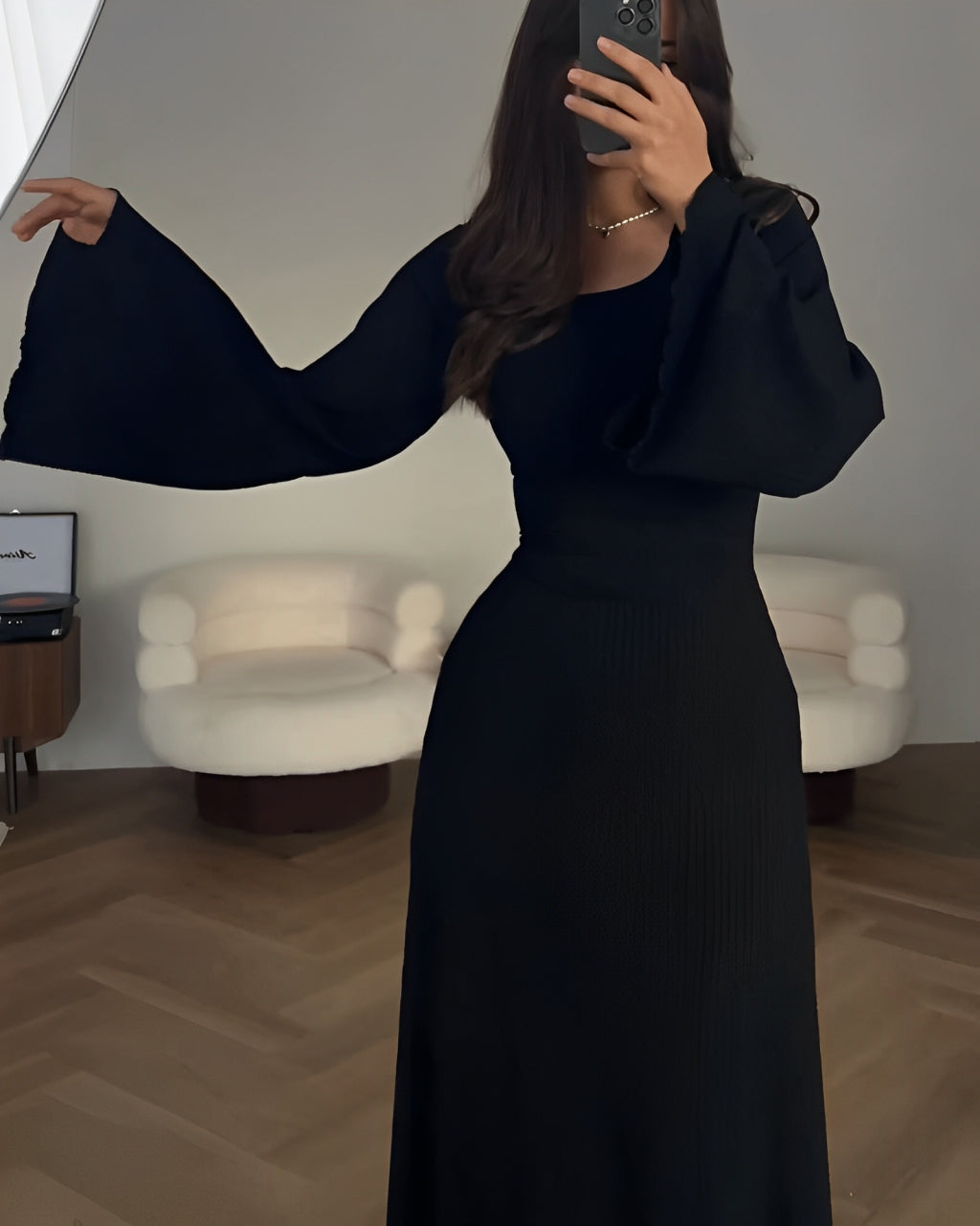 Alina™ - Elegante Gebreide Maxi Jurk