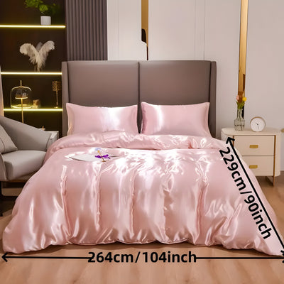 SatinNest Duvet Set - 3tlg. Satin Bettbezug Set