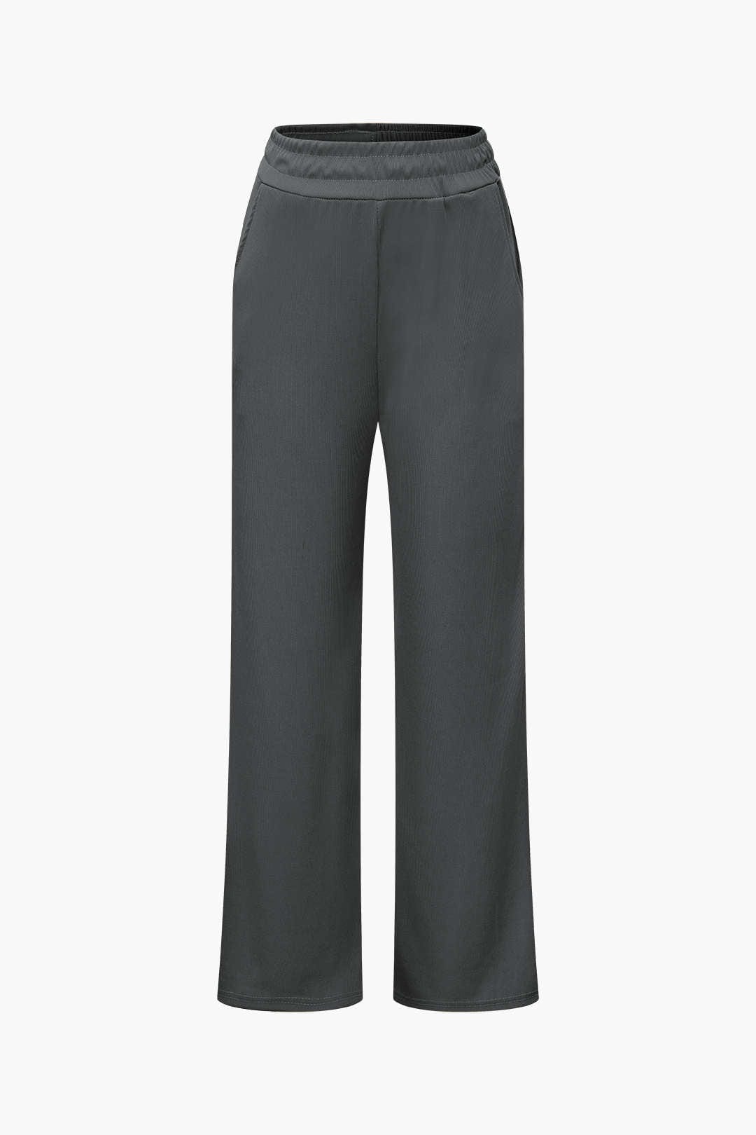 Daniela | Elegantes Zweiteiler-Set mit Asymmetrischem Oberteil & Weiten Hosen