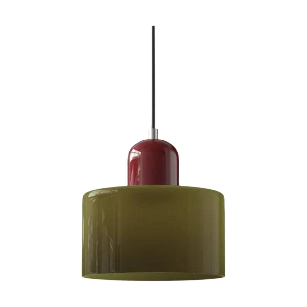 GlamorGlass Light - Europäische Retro Zylinder Pendelleuchte