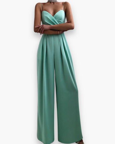 Damen Eleganter Jumpsuit | Festlich Weit Beinig