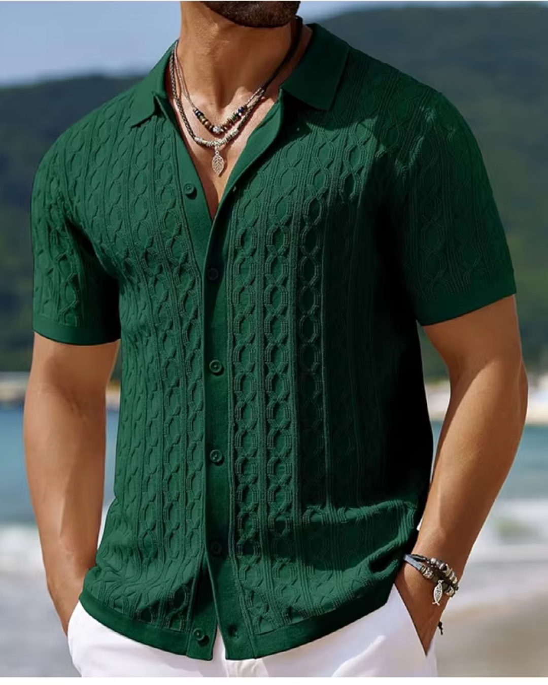 Leo - Raffiniertes T-Shirt mit kurzen Ärmeln