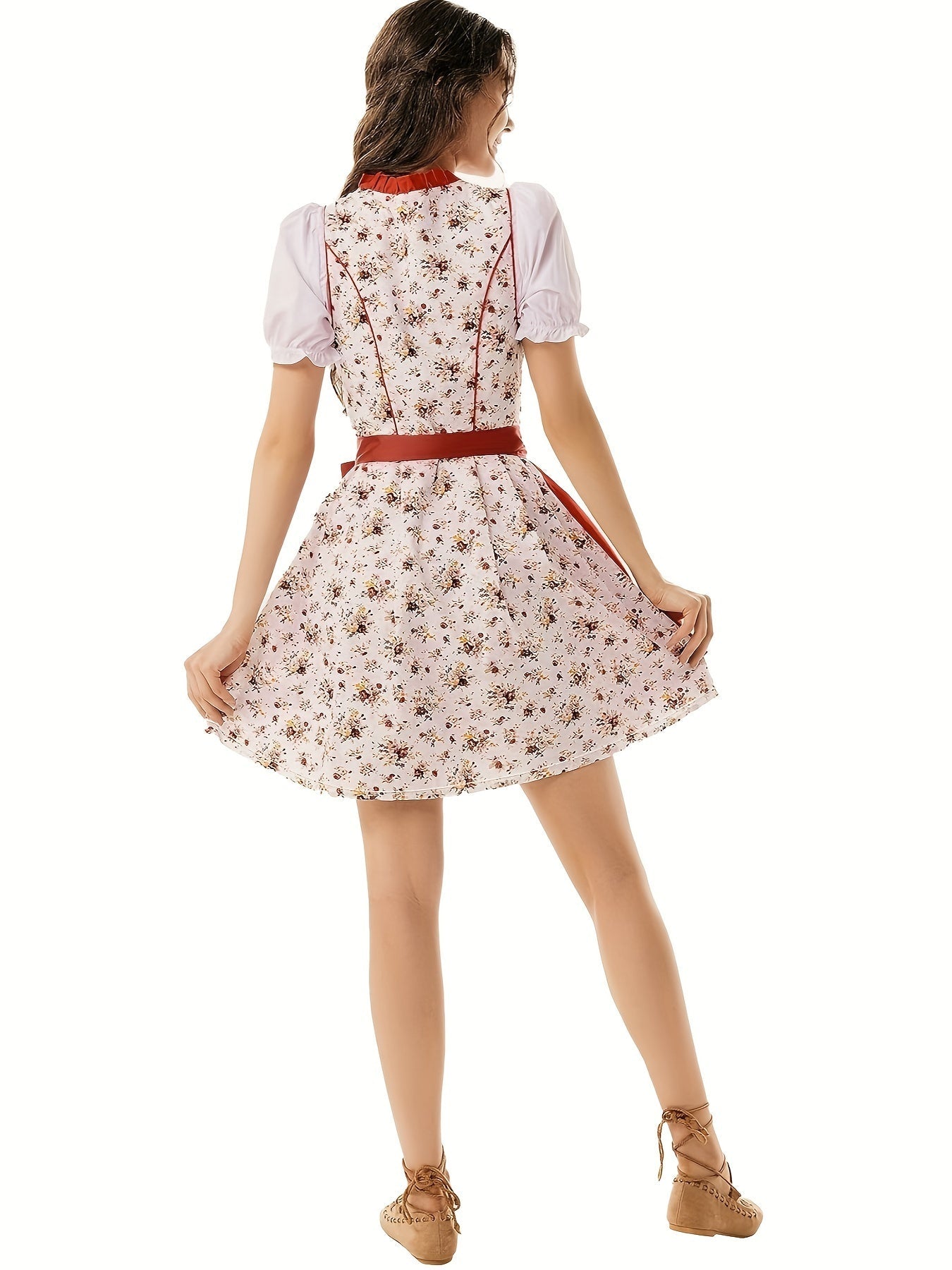Rot Oktoberfest Mini Dirndl