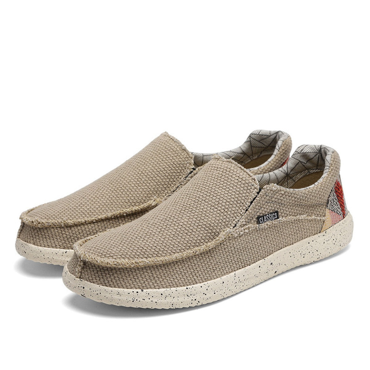 Atmungsaktive Canvas-Turnschuhe für Männer in Beige - Arven