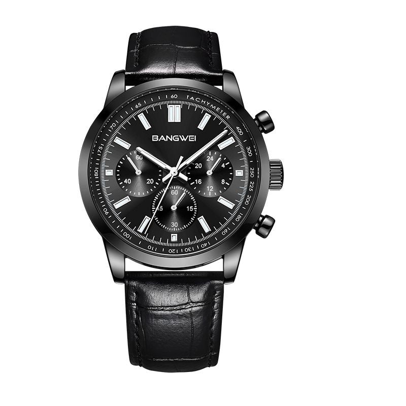 Alfred® | Militär Sport Casual Leder Quarz Uhr