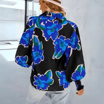 Bluse mit Blumenmuster und frischer femininer Eleganz für Damen