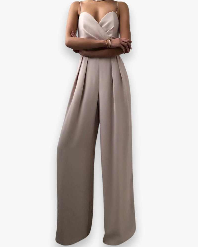 Damen Eleganter Jumpsuit | Festlich Weit Beinig