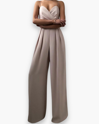 Damen Eleganter Jumpsuit | Festlich Weit Beinig