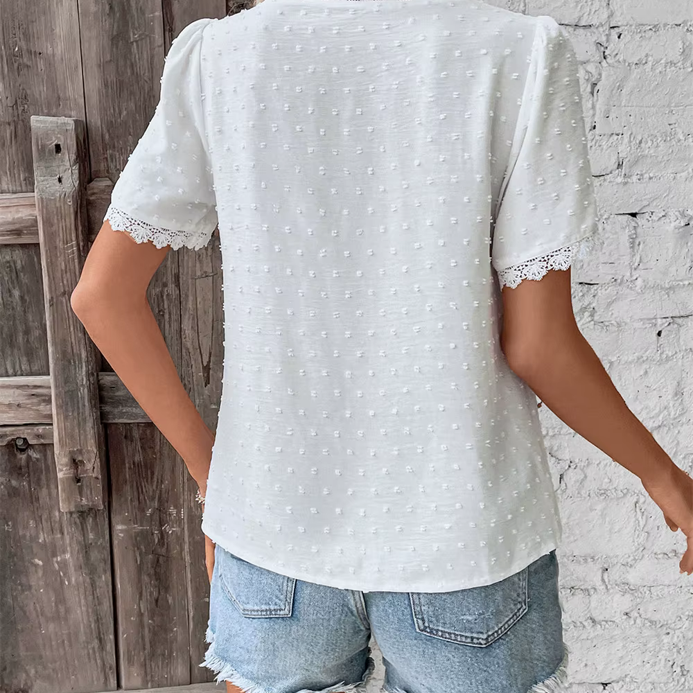 ORTENCE - Bluse mit romantischen Details