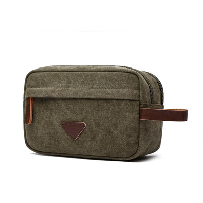 Unisex-Toilettenbeutel aus wasserdichtem Canvas mit Doppelfach - Bruno