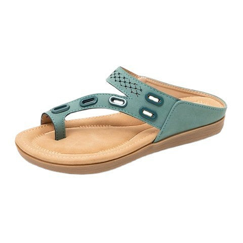 Damen-Komfort-Sandalen ohne Schnürsenkel grau casual style - Nayra