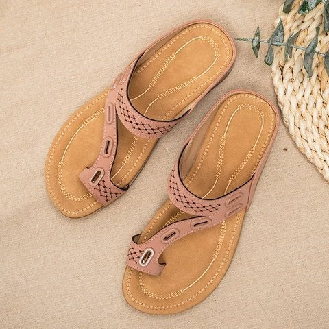 Damen-Komfort-Sandalen ohne Schnürsenkel grau casual style - Nayra