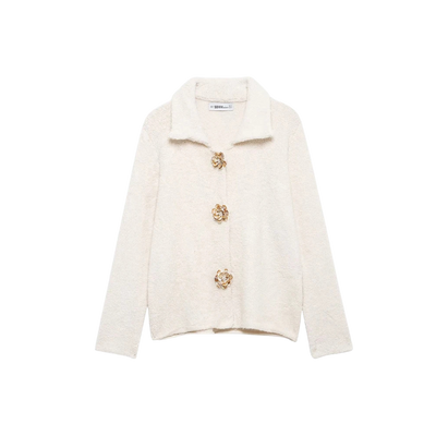 Brand & Belle | Eleganter Strickcardigan mit schicken Knöpfen